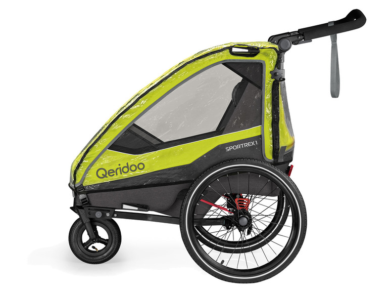Qeridoo Regenschutz für Fahrradanhänger QUPA 1 oder Sportrex 1