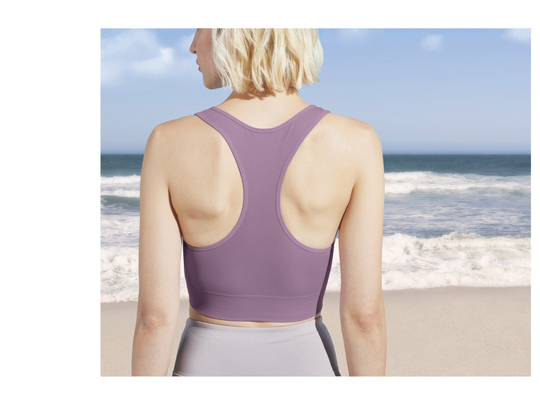 CRIVIT Damen Sport Bustier, Light-Level, mit herausnehmbaren Cups