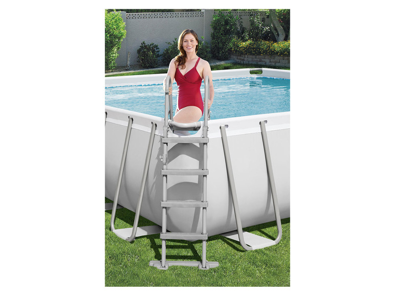 Bestway Power Steel™ Frame Pool Komplett-Set, eckig