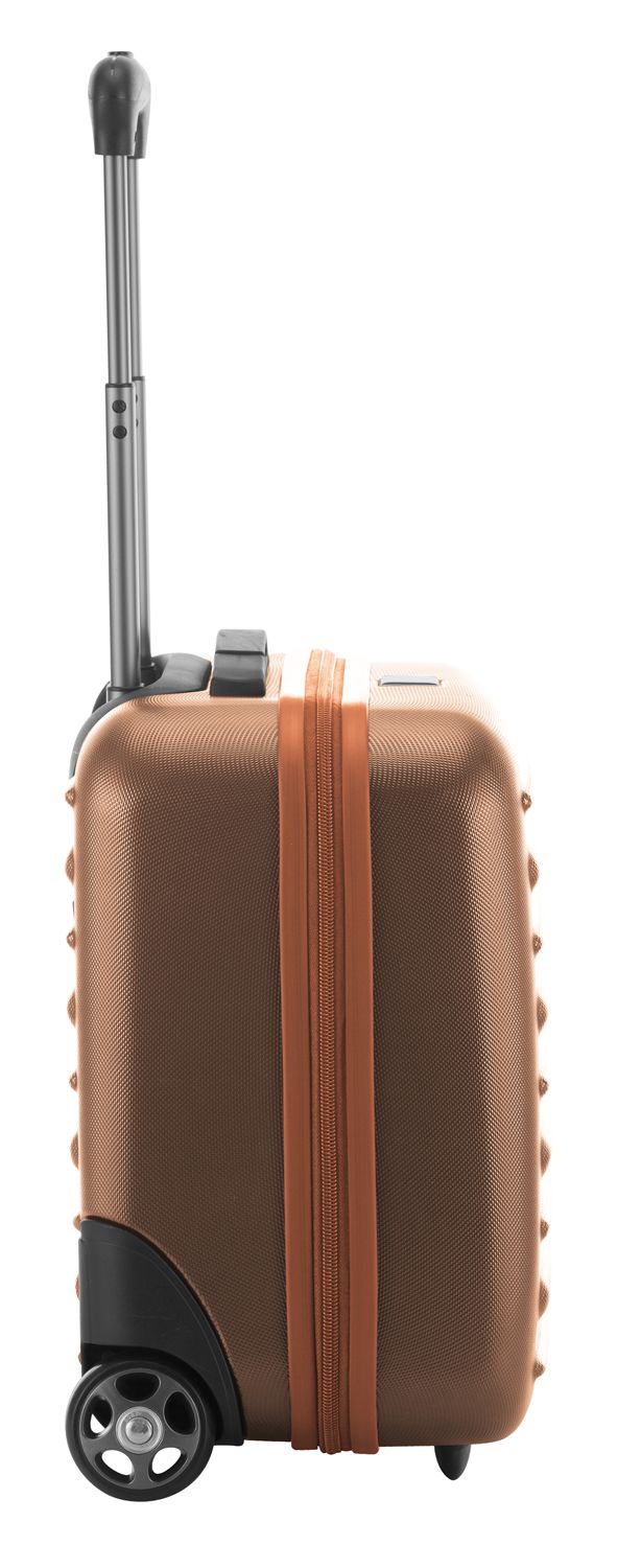 Tegel - pilot trolley hard shell bronze matt metallic, TSA, 38 cm, 32 liters