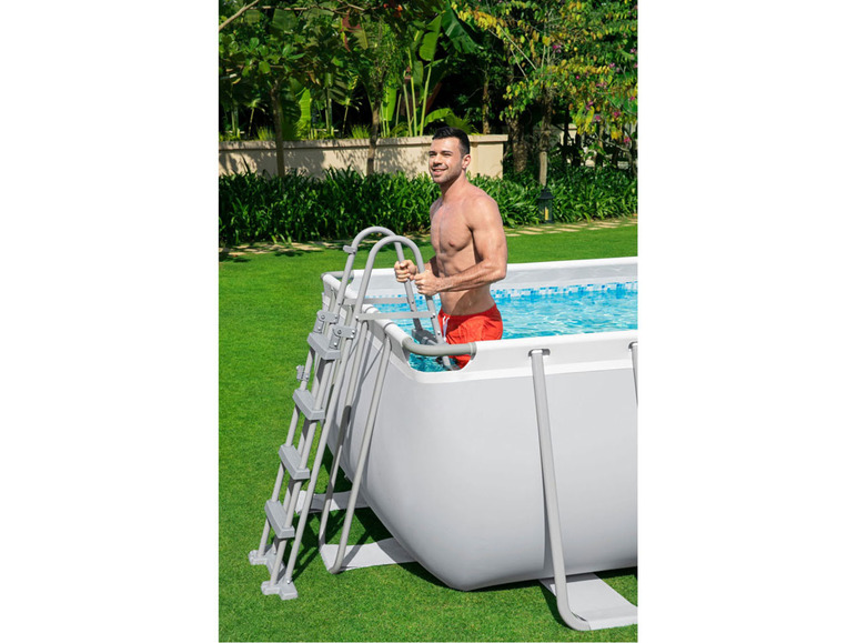 Bestway Power Steel™ Frame Pool Komplett-Set, eckig