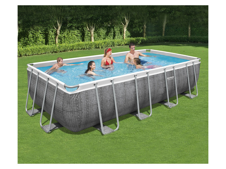Bestway Power Steel™ Frame Pool Komplett-Set mit Filterpumpe, ca. L 549 x B 274 x L 122 cm