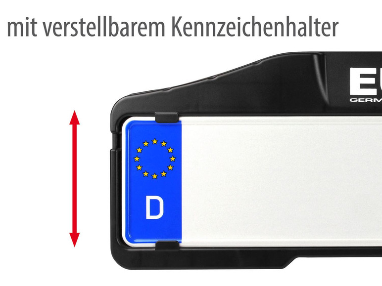 EUFAB Heckträger »Premium III«, für 3 Räder, Abklappmechanismus, abschließbar