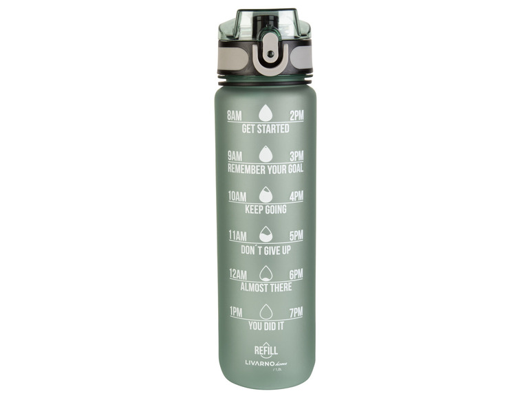 LIVARNO home Trinkflasche mit praktischer Trageschlaufe, 1 l