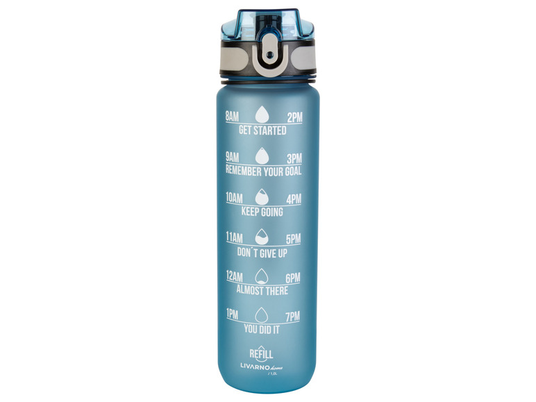 LIVARNO home Trinkflasche mit praktischer Trageschlaufe, 1 l