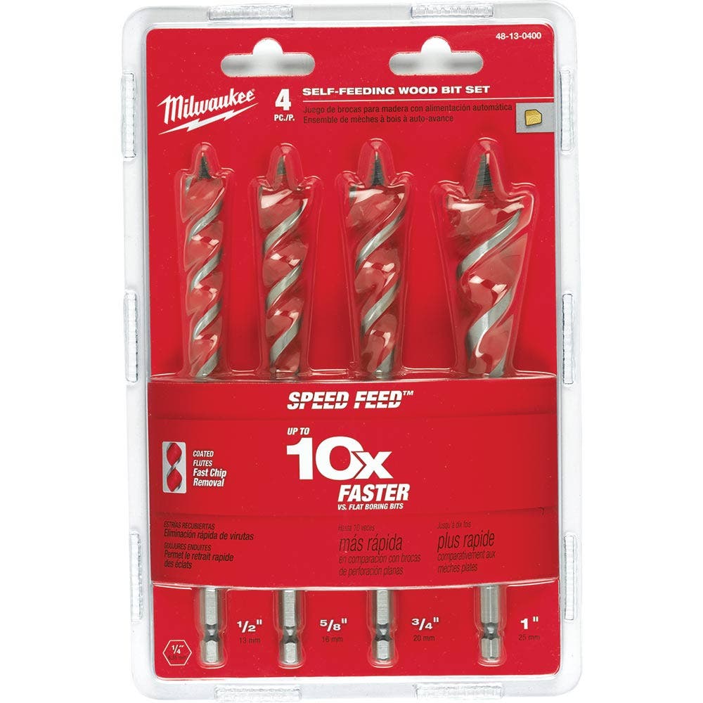 MILWAUKEE 13-25mm Speed Feed™ Wood Bit - 4 Piece 48130400
