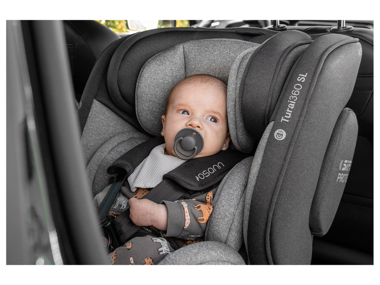 Osann Autokindersitz »Turai360 SL«, 360-Grad-Drehfunktion, grau