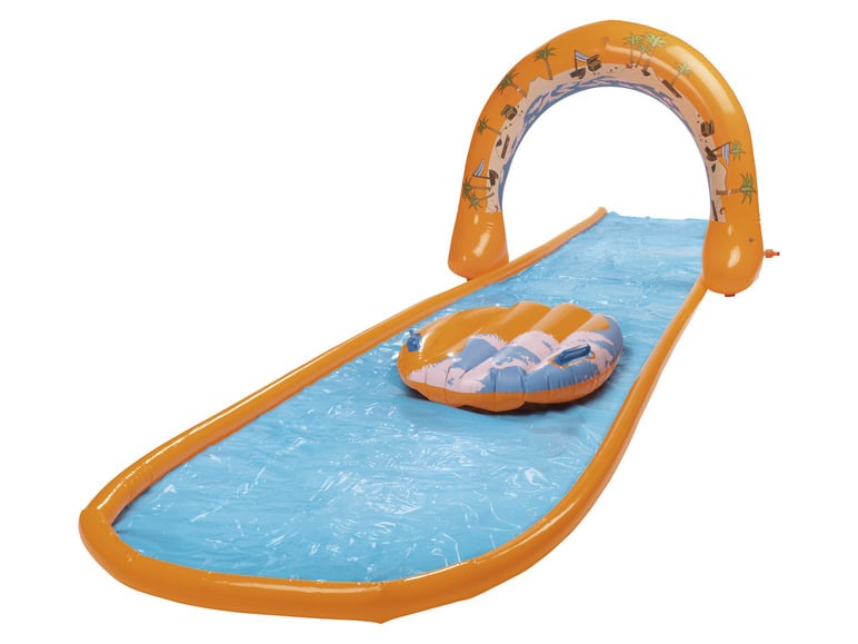 Playtive Wasserrutsche, aufblasbar, mit Sprinkler im Bogen