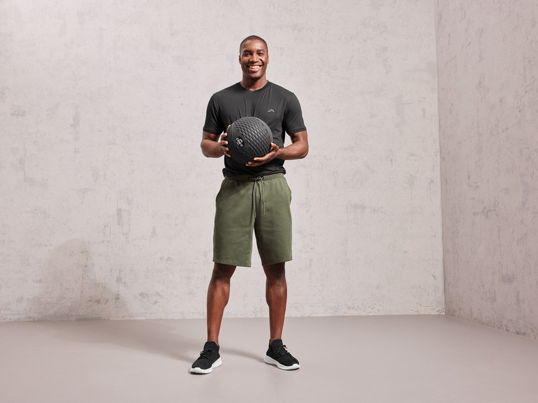 CRIVIT Herren Sweatshorts Double Knit, mit HeiQ Mint Technologie