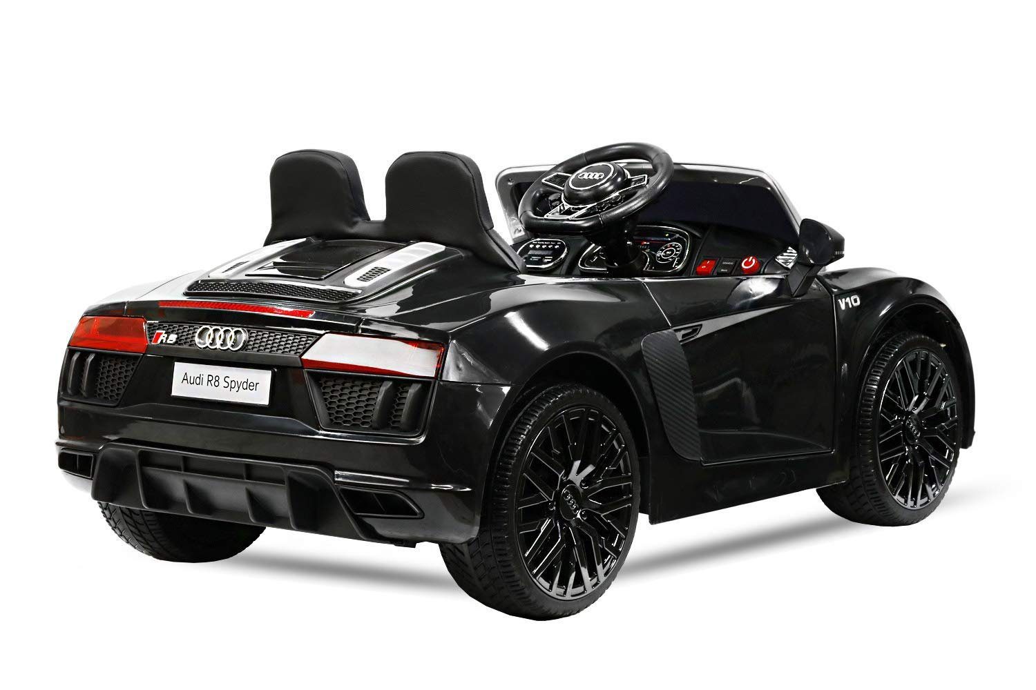 Toys Store Elektro-Kinderauto Audi R8 Spyder Kinder Elektroauto 12V (2 Sitzer), Belastbarkeit 35 kg