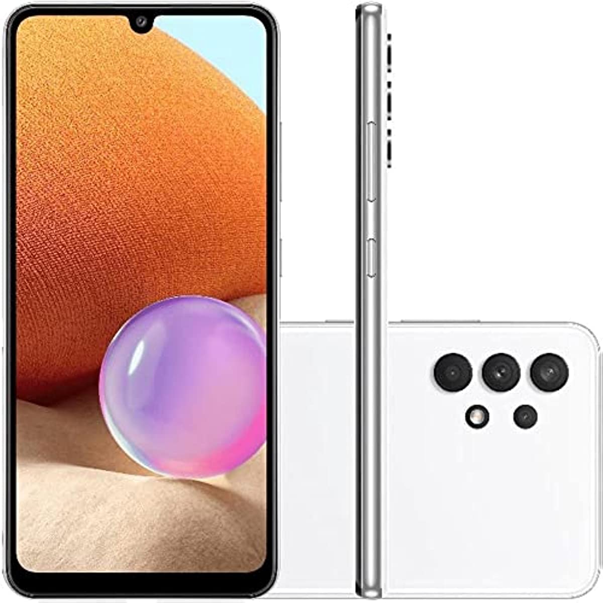 Galaxy A32, 128 Gb, Dual - Sm-A325Mzwrzto, Branco, Quadriband, Samsung Celular