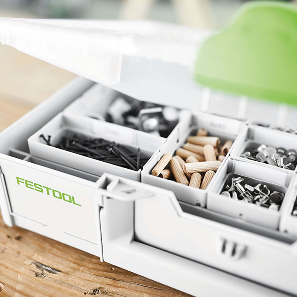 FESTOOL 89mm x 396mm 22 Compartment Organiser Systainer3 - Medium 204853