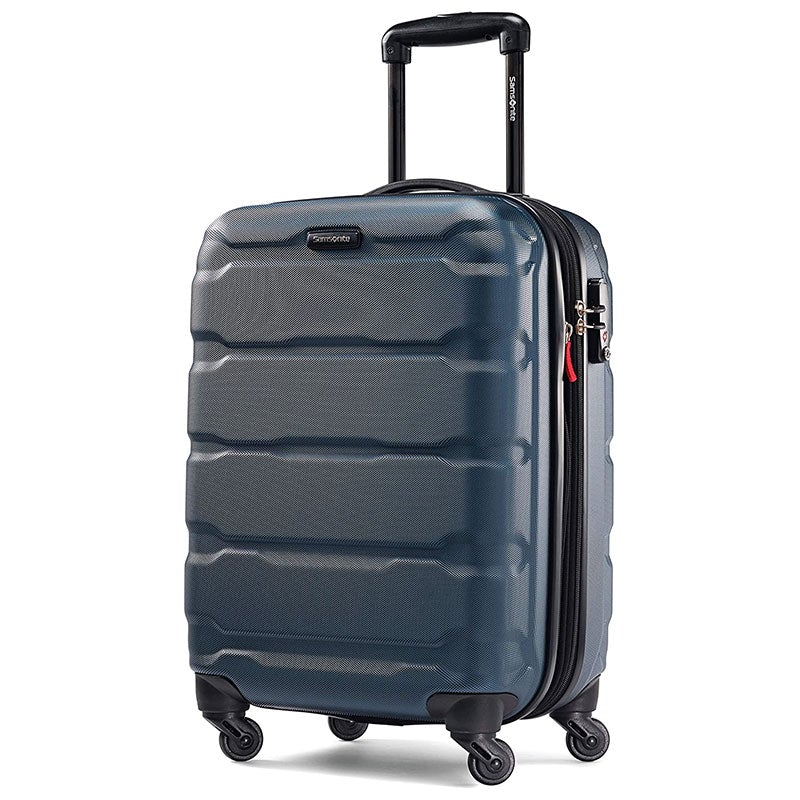 Samsonite Omni PC Hardside Expandable Luggage with Spinner Wheels,  Checked-Medium 24-Inch