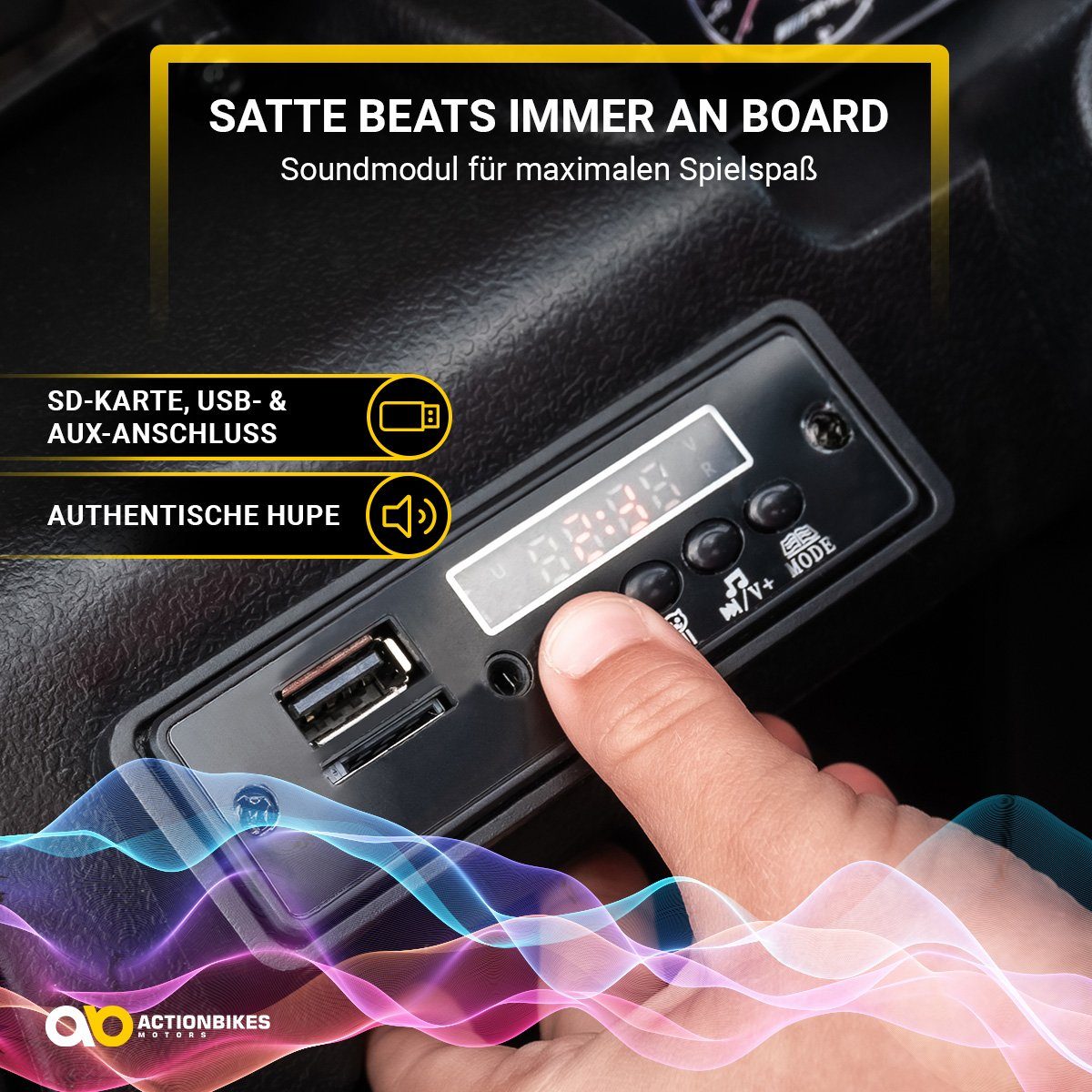 Actionbikes Motors Elektro-Kinderauto Mercedes Benz AMG G63 - Kinder Elektro Auto ab 3 Jahre, Belastbarkeit 35 kg, (2-tlg), Soft-Start - Stoßdämpfer