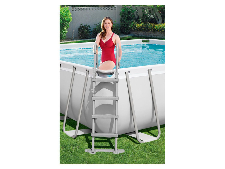 Bestway Power Steel™ Frame Pool Komplett-Set, eckig