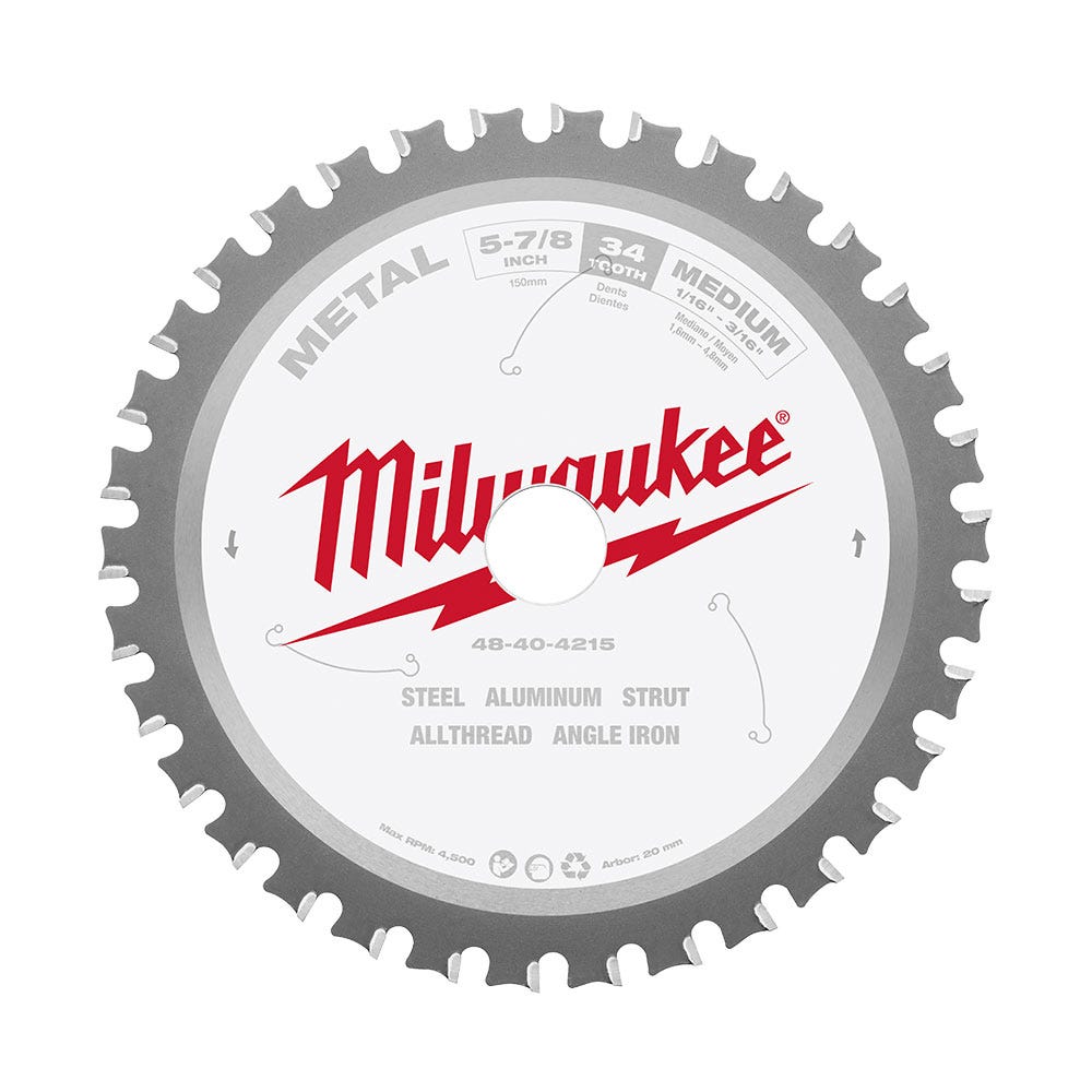 MILWAUKEE 149mm 34T Metal Circular Saw Blade 48404215