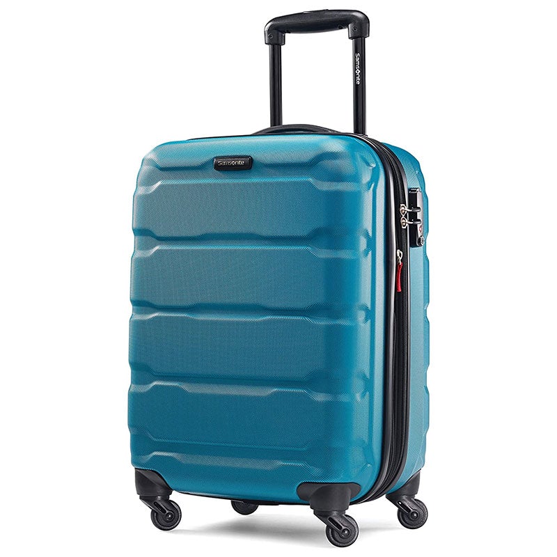 Samsonite Omni PC Hardside Expandable Luggage with Spinner Wheels,  Checked-Medium 24-Inch