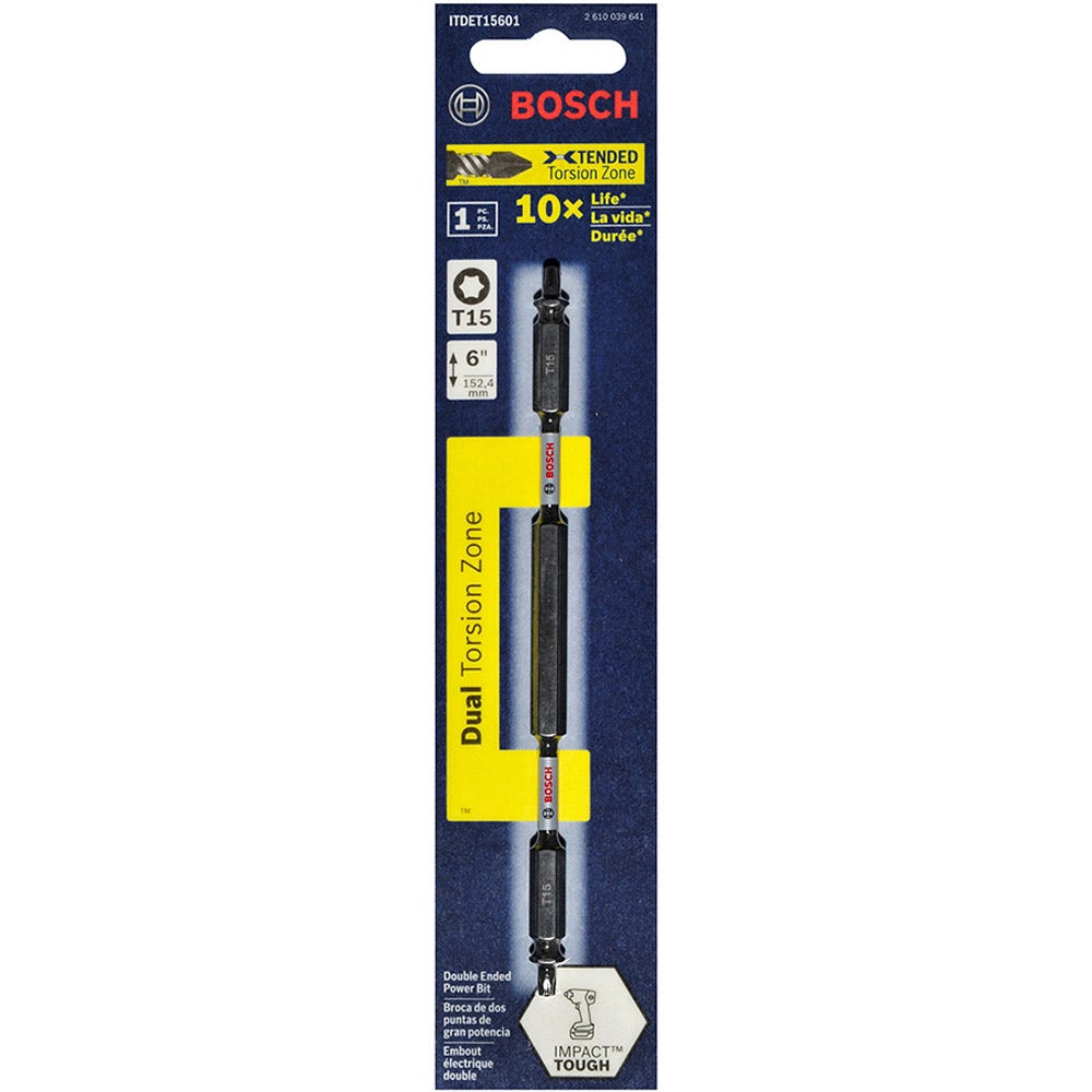 BOSCH T15 x 150mm Torx Double-Ended Power Impact Screwdriver Bit - IMPACT TOUGH