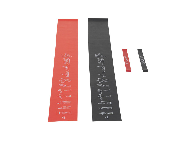 CRIVIT Fitnessbänder-Set, 4-teilig