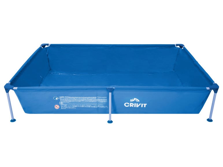 CRIVIT Metal-Frame-Pool L 228 x B 159 x H 42 cm