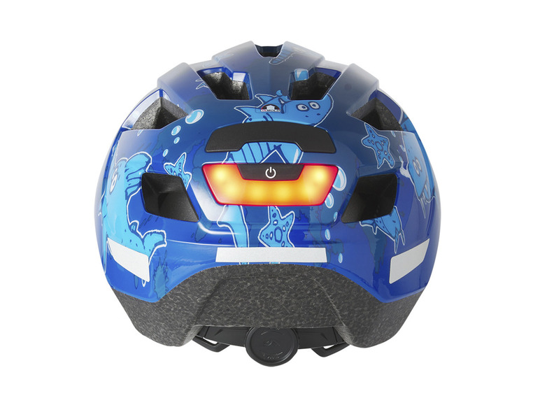 CRIVIT Kinder-Fahrradhelm, mit abnehmbarem Rücklicht