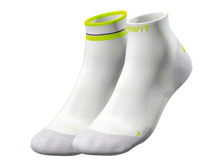 CRIVIT Damen Fahrradsocken, 2 Paar, mit SmartStep-Fußbett