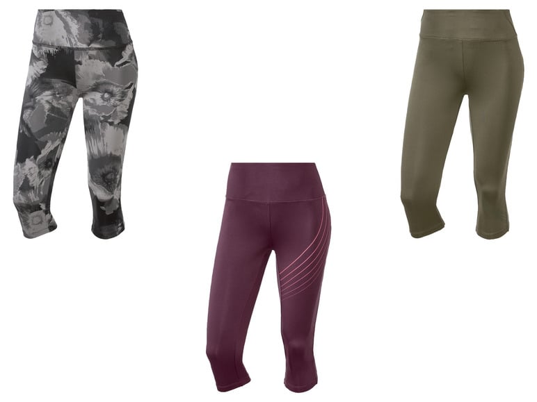 CRIVIT Damen Funktionscapri mit Schlüsseltasche