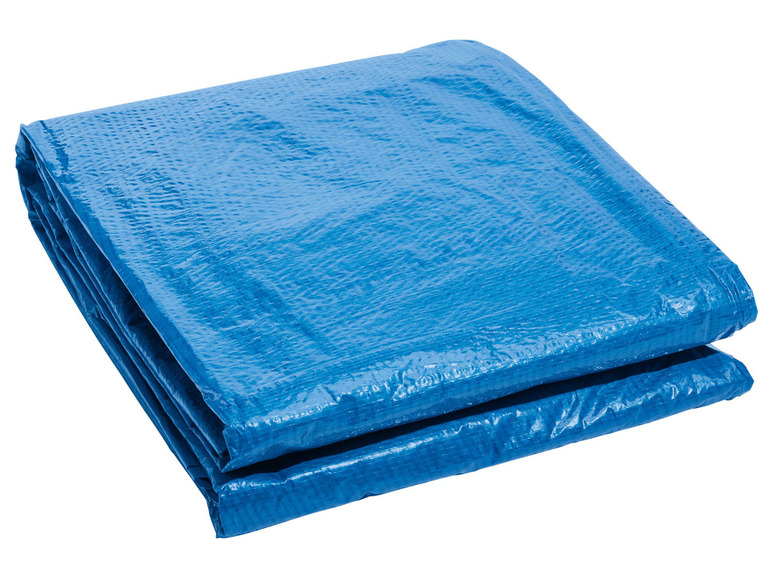 CRIVIT Quick-up Pool-Set, Ø 450 x H 122 cm, Komplett-Set mit Filterpumpe, Leiter, Planen