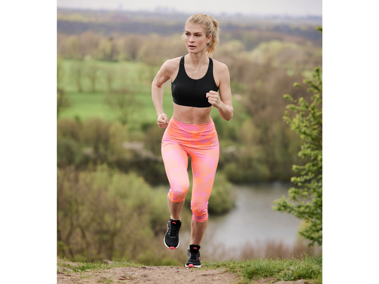 CRIVIT Damen Sportbustier, High-Level, mit Mesh-Einsätzen