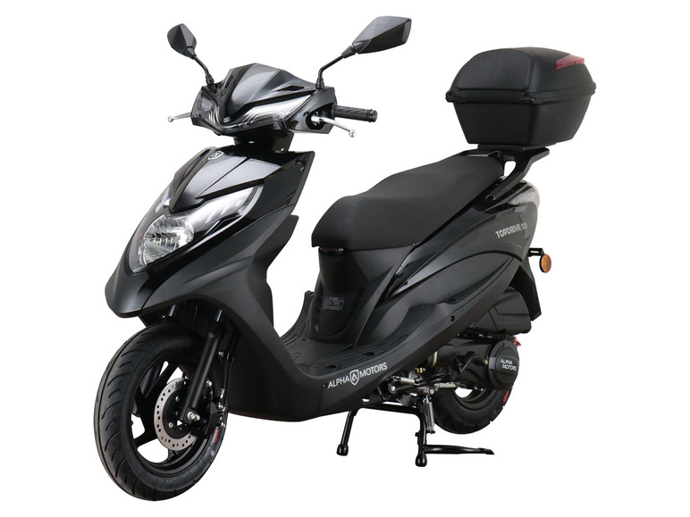 Alpha Motors Motorroller Topdrive 125 ccm 85 km/h EURO 5 schwarz inkl. Topcase