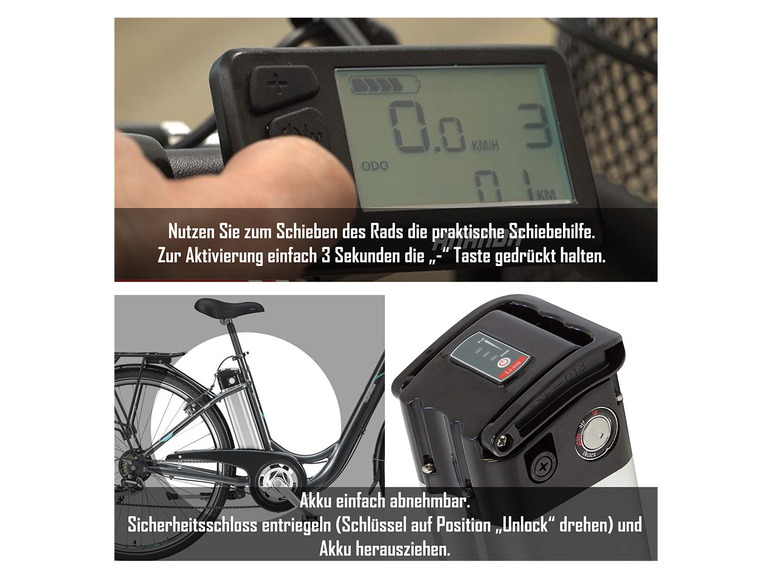 TELEFUNKEN E-Bike Cityrad »RC822 Multitalent«, 28 Zoll