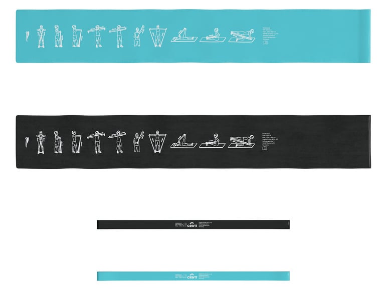 CRIVIT Fitnessbänder-Set, 4-teilig