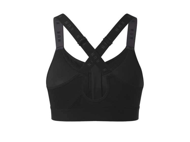 CRIVIT Damen Sportbustier, High-Level, mit Mesh-Einsätzen