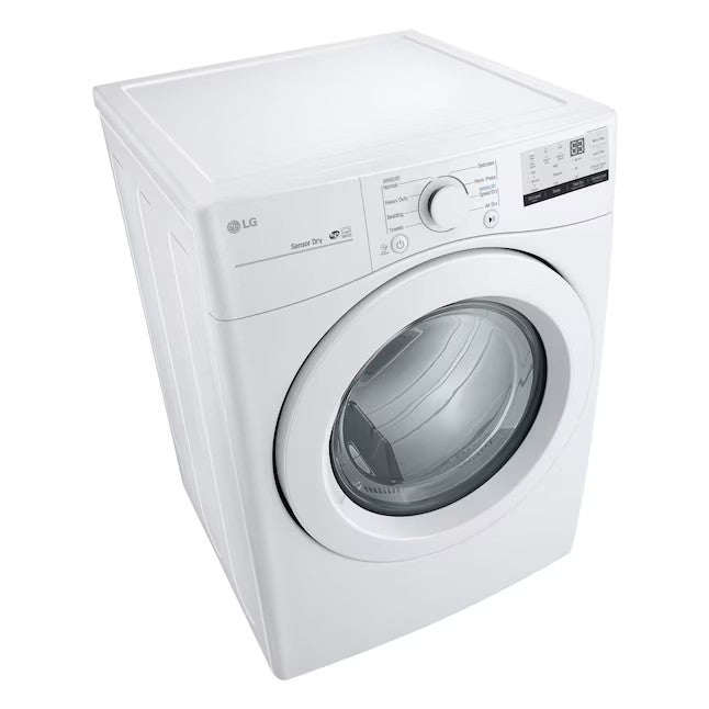 LG 7.4-cu ft Stackable Electric Dryer (White) ENERGY STAR