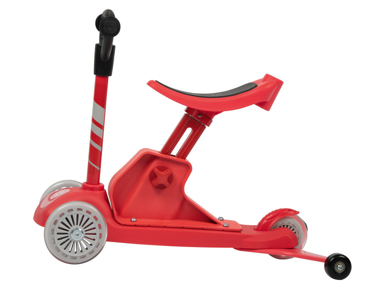 Playtive 4-in-1 Tri-Scooter, mit höhenverstellbarem Sattel