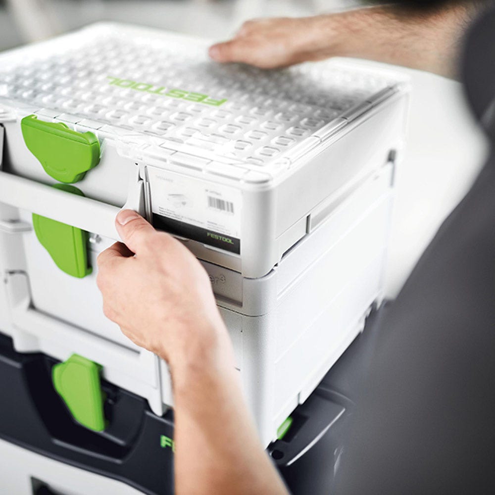 FESTOOL 89mm x 396mm 22 Compartment Organiser Systainer3 - Medium 204853
