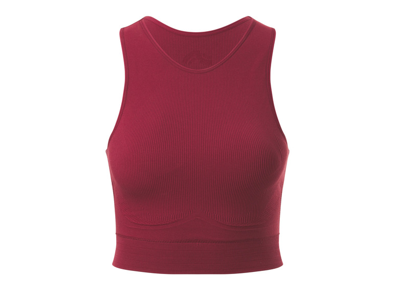 CRIVIT Damen Seamless-Sportbustier, Medium-Level, mit dynamischer Kühltechnologie