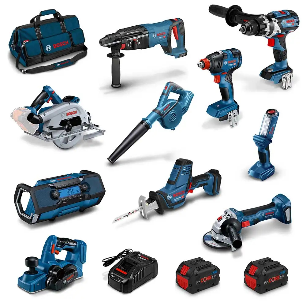 BOSCH PROCORE18V Brushless 10 pieces 2 X 8.0AH Combo Kit 0615990M9Y