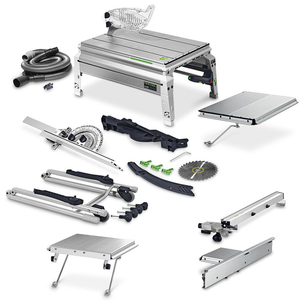 FESTOOL 225mm 2200W CS 70 EBG PRECISIO Table Saw Set 575960