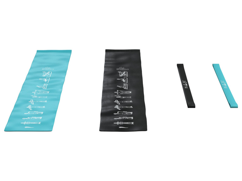 CRIVIT Fitnessbänder-Set, 4-teilig