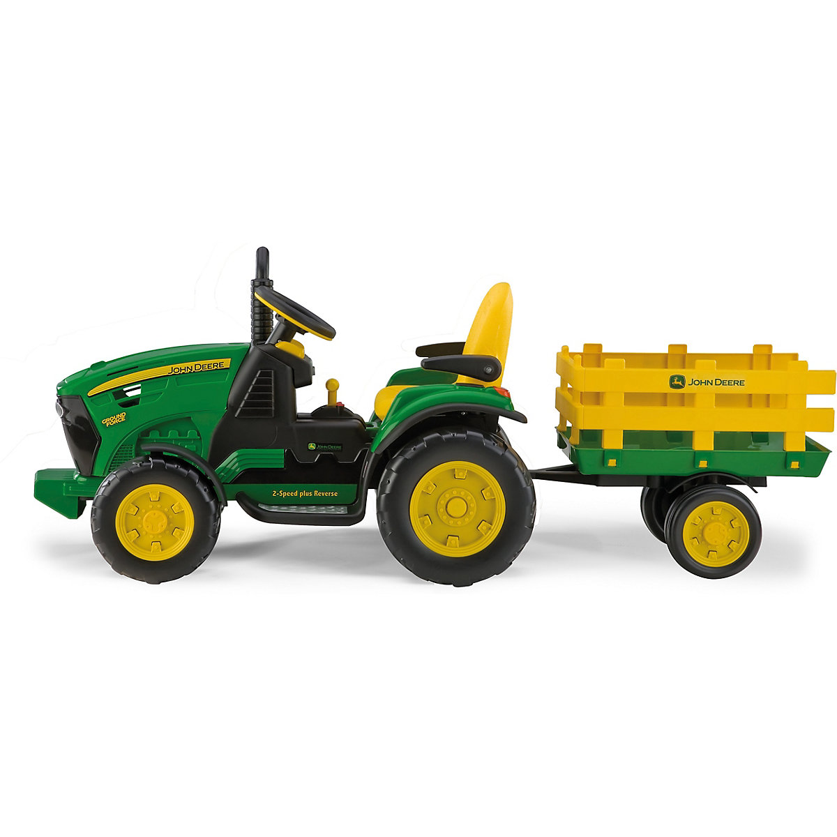 John Deere Elektrofahrzeug mit Anhänger 12V