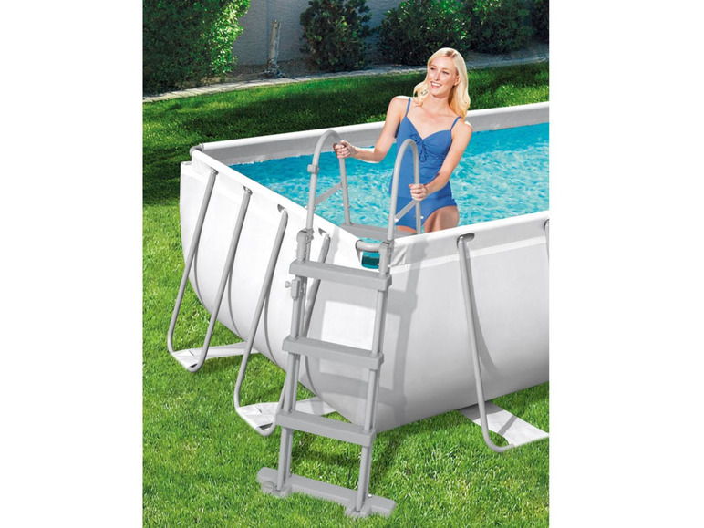 Bestway Power Steel™ Frame Pool Komplett-Set, eckig