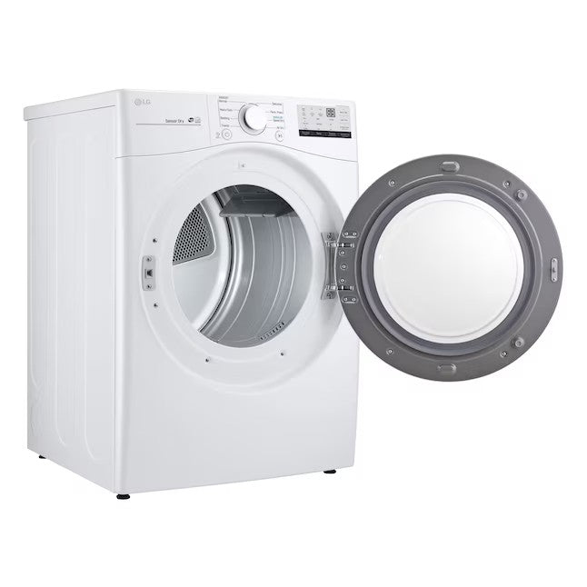 LG 7.4-cu ft Stackable Electric Dryer (White) ENERGY STAR