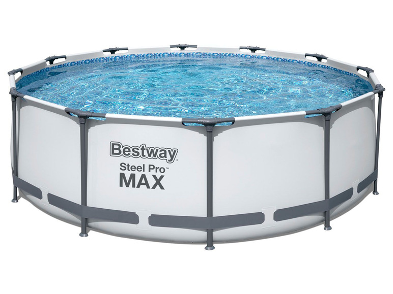 Bestway Pool »Steel ProMAX™«, Stahlrahmenpool-Set, Filterpumpe, Sicherheitsleiter 366x100 cm