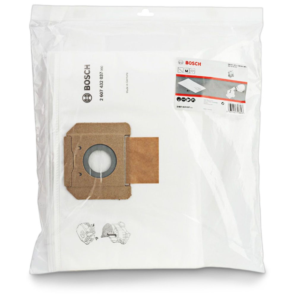 BOSCH 5pk Fleece Vacuum Filter Bag 2607432037