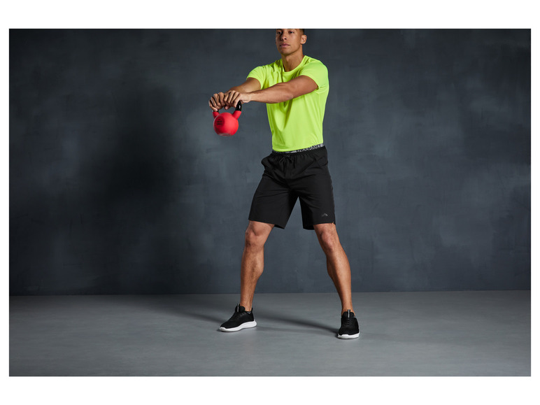 CRIVIT Herren Funktionsshorts, umlaufender Print am Bund