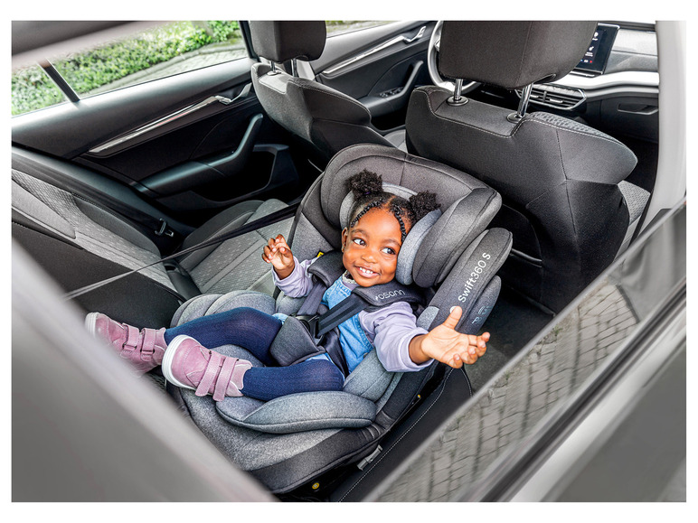 Osann Autokindersitz »Swift360 S«, 360-Grad-Drehfunktion, grau