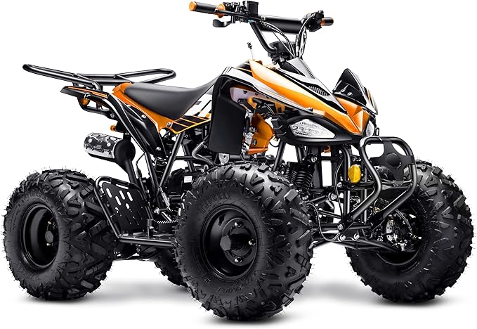 Automatic 125cc ATV with Reverse – Utility ATV Four Wheeler Gas Powered 4 Wheeler Quad with Headlights - Big 19