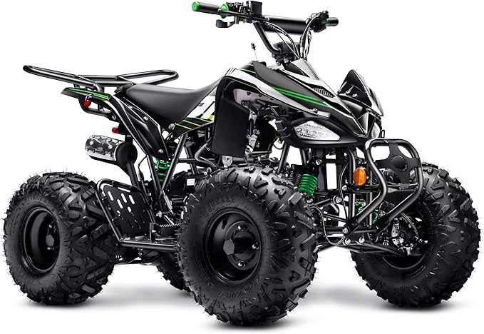 Automatic 125cc ATV with Reverse – Utility ATV Four Wheeler Gas Powered 4 Wheeler Quad with Headlights - Big 19