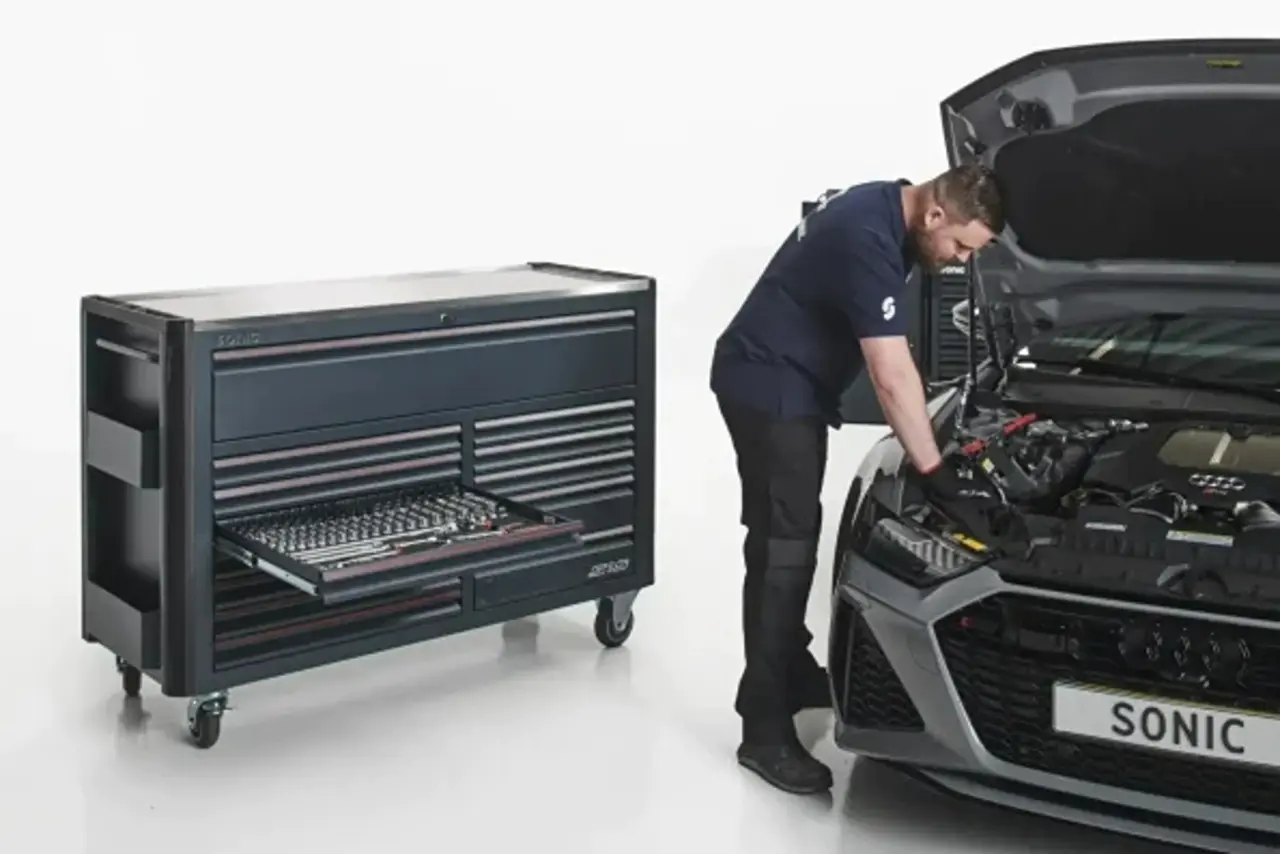 🔥Last day limited to 96 pieces only $89.99🔥Factory clearance mobile roller cab with 13 drawers